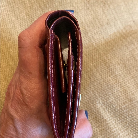 Nina Ricci Burgundy Leather Wallet - Picture 8 of 9